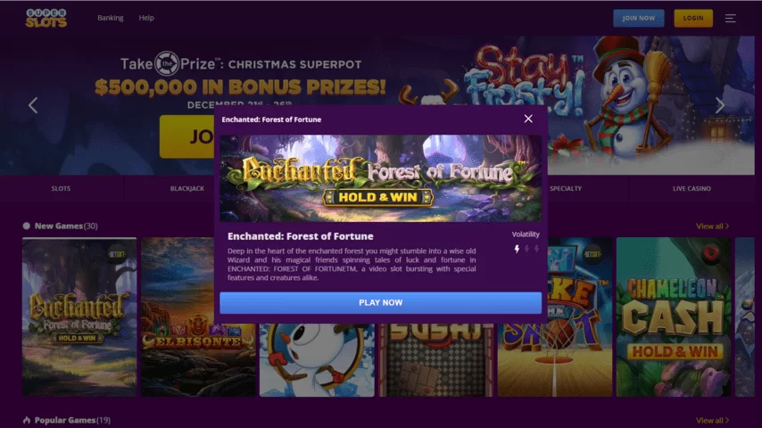 Super Slots Welcome Bonus up to $6,000 Screen 4