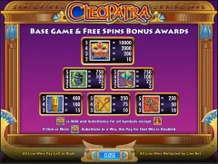 Cleopatra (IGT) Demo play free 2